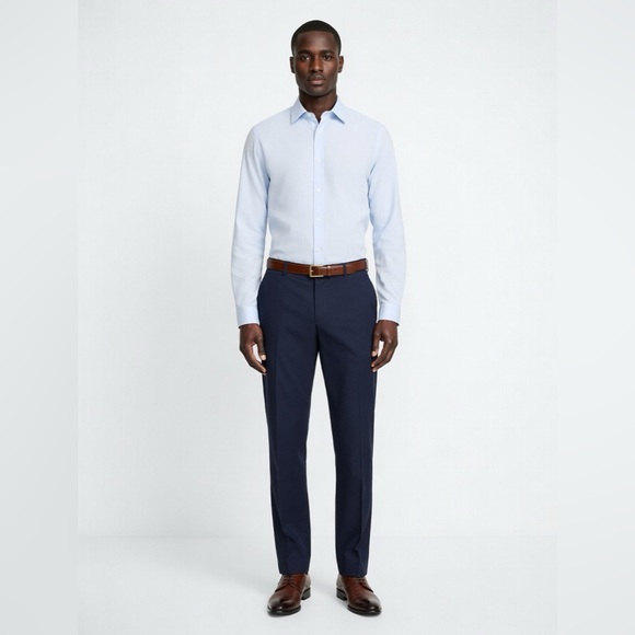 Zara Other - Zara Light Blue Slim Fit Button Down Long Sleeve Dress Shirt